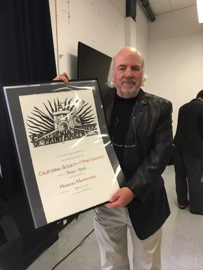 Thomas Wojak Honorary Membership of the California Society of Printmakers